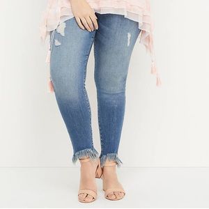 Super Soft Super Stretch Skinny Jean Frayed Hem 28